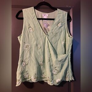 JPR NWT 100% Silk Top Size L